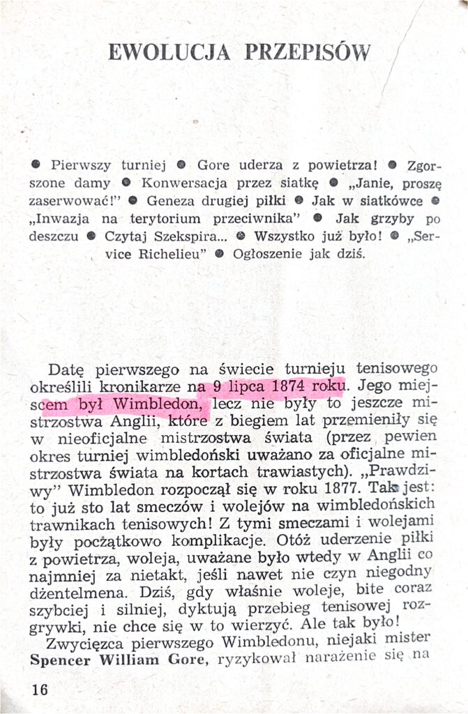 EWOLUCJA PRZEPISÓW